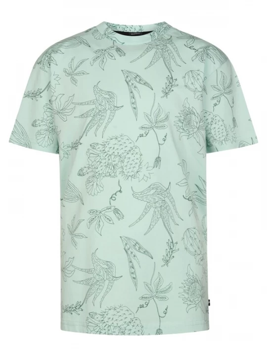 Foto van product Petrol Industries Shirt 'Agave' grijs / mintgroen