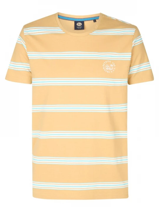 Foto van product Petrol Industries Shirt aqua / geel / wit