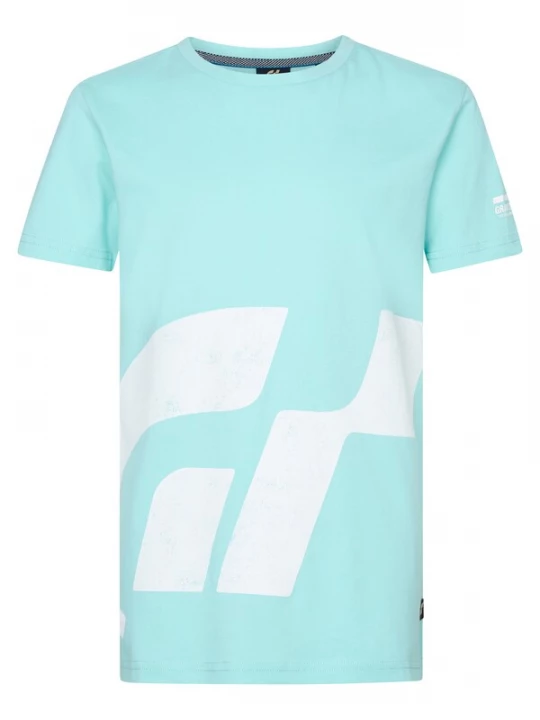Foto van product Petrol Industries Shirt aqua / wit