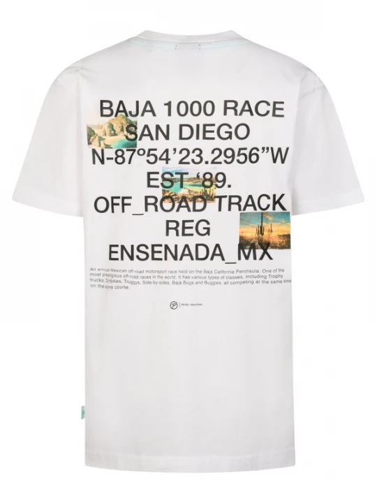 Foto van product Petrol Industries Shirt 'Arena' beige / turquoise / zwart / wit