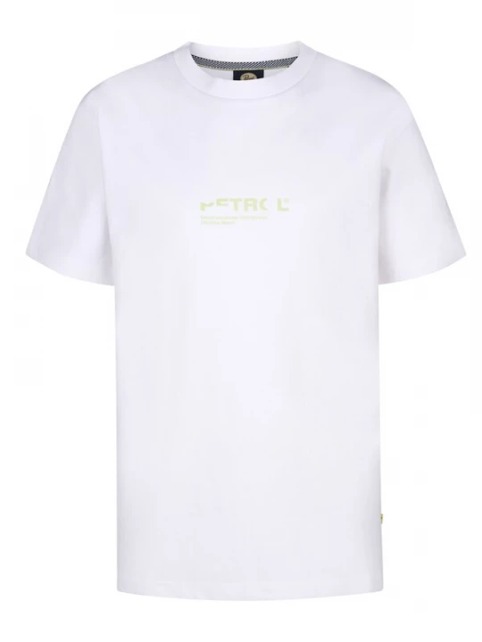 Foto van product Petrol Industries Shirt 'Bayleaf' groen / wit