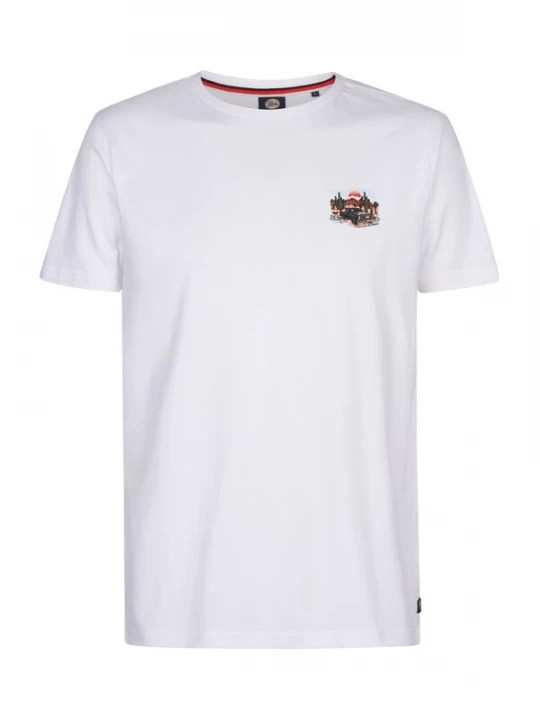 Foto van product Petrol Industries Shirt beige / hemelsblauw / bruin / wit
