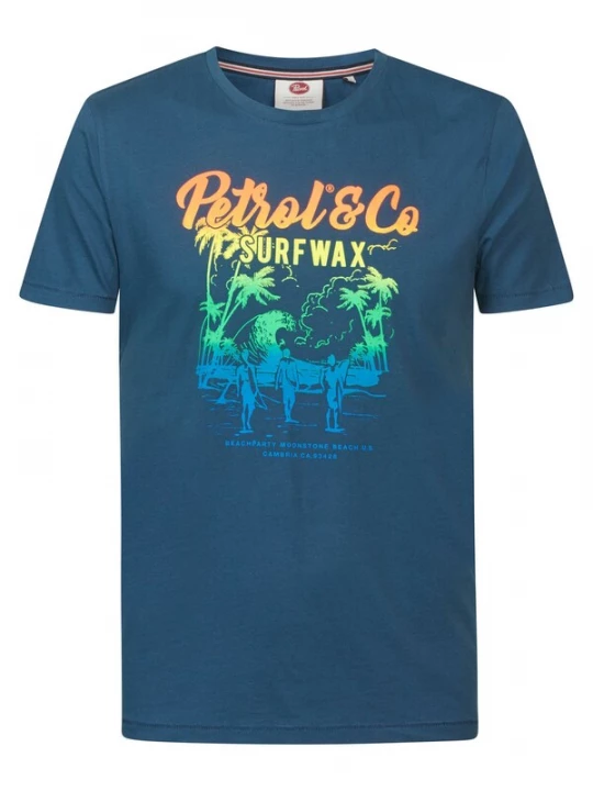 Foto van product Petrol Industries Shirt blauw / geel / groen / oranje