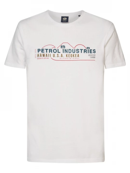 Foto van product Petrol Industries Shirt blauw / goud / rood / wit