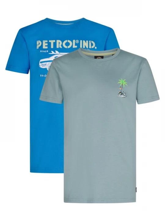 Foto van product Petrol Industries Shirt blauw / grijs / zwart