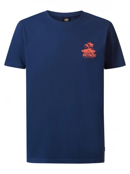 Foto van product Petrol Industries Shirt blauw / oranje