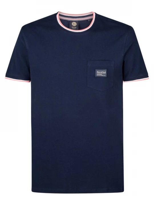 Foto van product Petrol Industries Shirt blauw / pink / wit