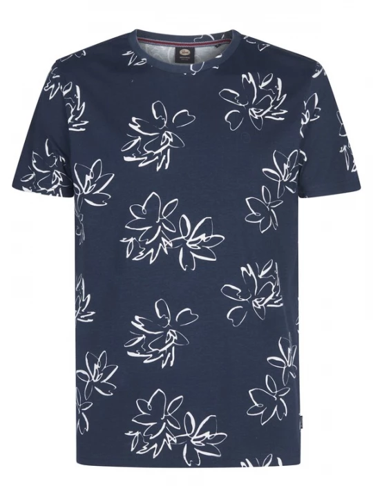 Foto van product Petrol Industries Shirt blauw / wit