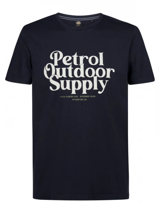Foto van product Petrol Industries Shirt blauw / wit