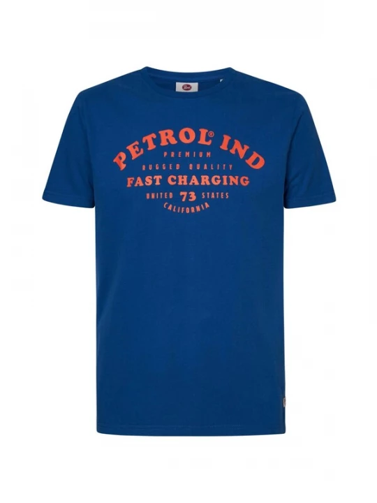Foto van product Petrol Industries Shirt blauw / zalm roze
