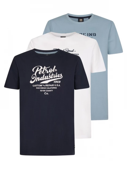 Foto van product Petrol Industries Shirt blauw / zwart / wit
