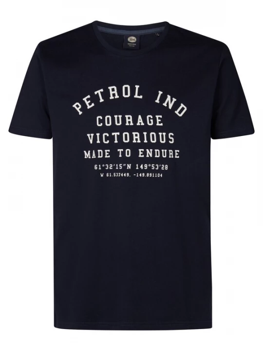 Foto van product Petrol Industries Shirt 'Castner' navy / wit