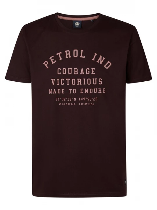Foto van product Petrol Industries Shirt 'Castner' wijnrood / pastelrood