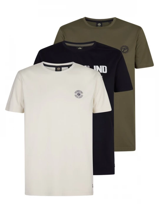 Foto van product Petrol Industries Shirt 'Cimarron' beige / olijfgroen / zwart