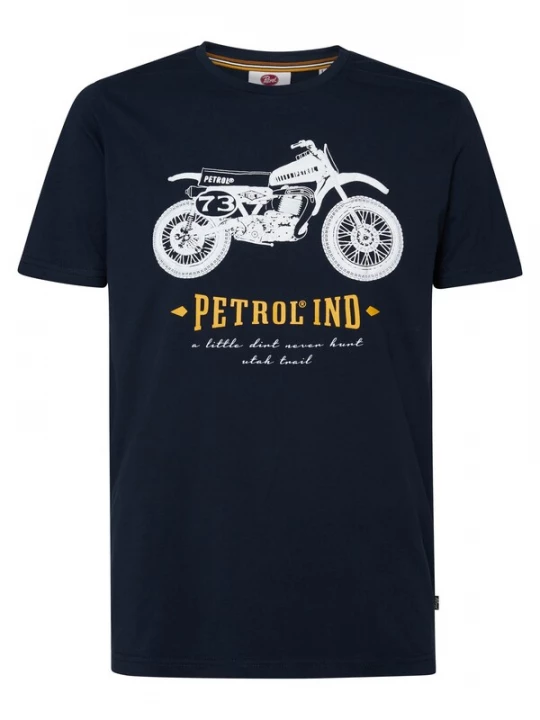 Foto van product Petrol Industries Shirt 'Classic' navy / geel / wit