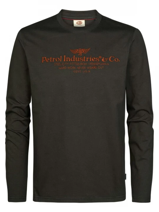Foto van product Petrol Industries Shirt cognac / antraciet