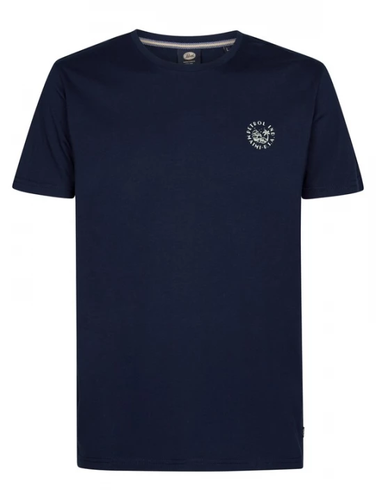 Foto van product Petrol Industries Shirt donkerblauw / wit