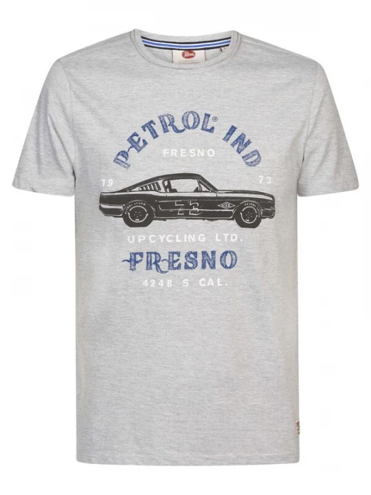 Foto van product Petrol Industries Shirt enziaan / grijs / zwart / wit