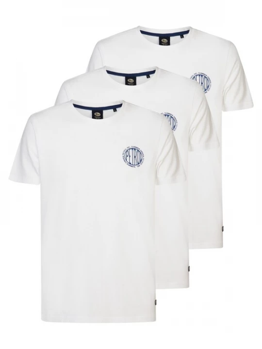 Foto van product Petrol Industries Shirt enziaan / wit