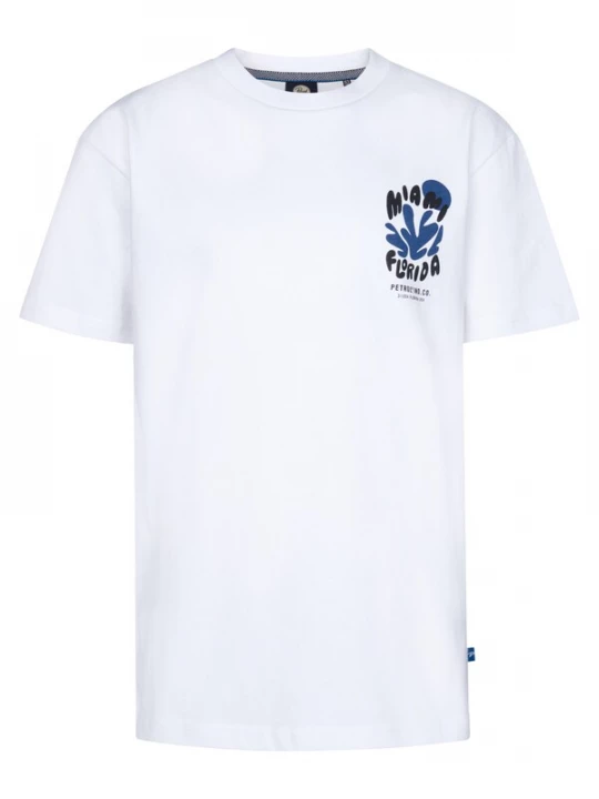 Foto van product Petrol Industries Shirt enziaan / zwart / wit