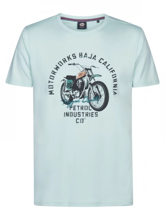 Foto van product Petrol Industries Shirt 'Fumarola' navy / mintgroen