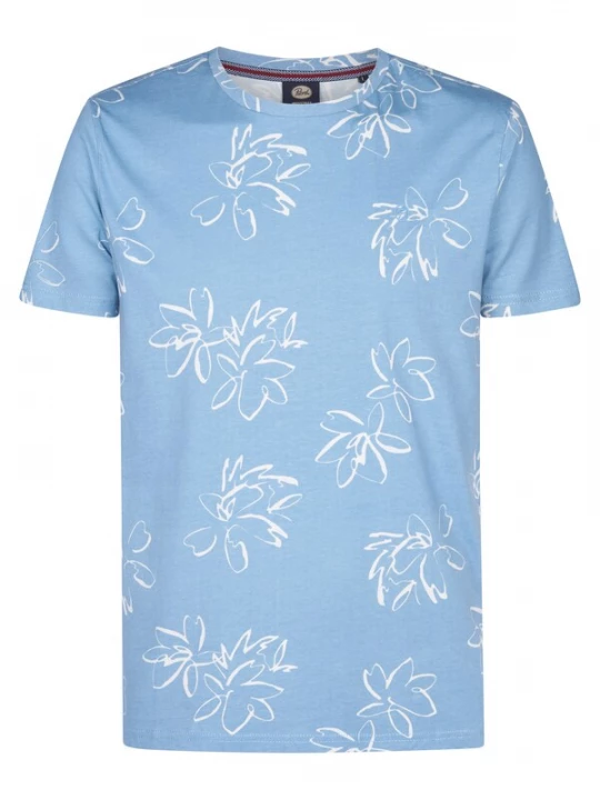 Foto van product Petrol Industries Shirt 'Grafito' hemelsblauw / wit