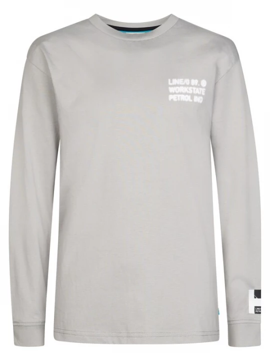 Foto van product Petrol Industries Shirt grijs / wit