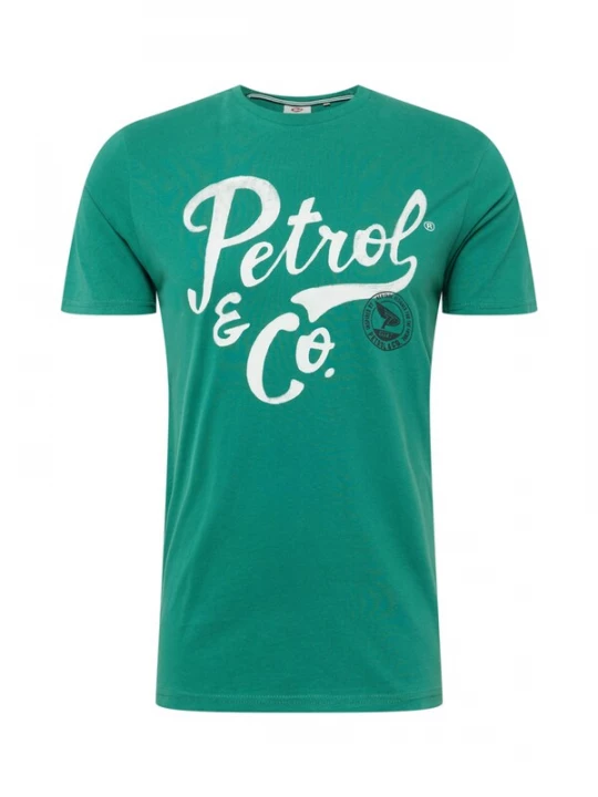 Foto van product Petrol Industries Shirt groen / zwart / wit