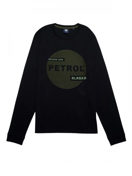 Foto van product Petrol Industries Shirt groen / zwart / wit