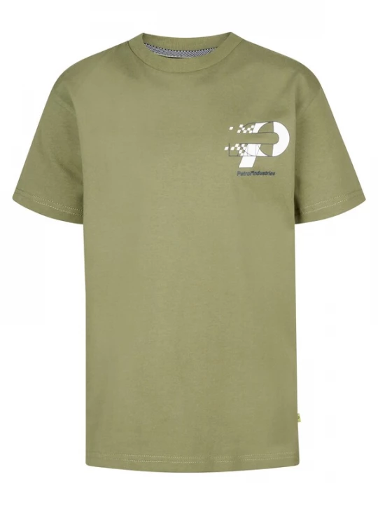 Foto van product Petrol Industries Shirt groen / zwart / wit