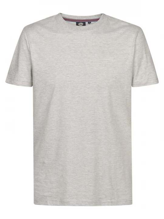 Foto van product Petrol Industries Shirt 'Hierro' lichtgrijs / wit
