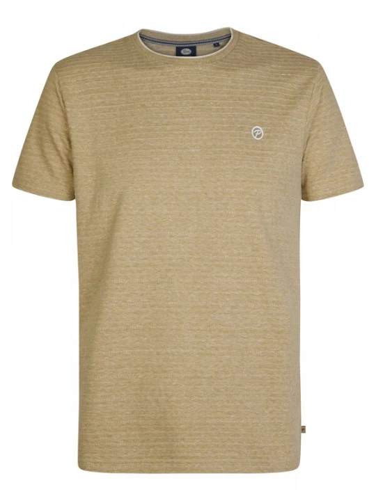 Foto van product Petrol Industries Shirt 'Horizonstone' cappuccino / wit