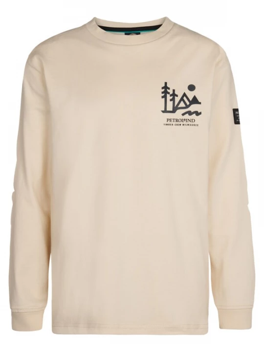 Foto van product Petrol Industries Shirt ivoor / zwart