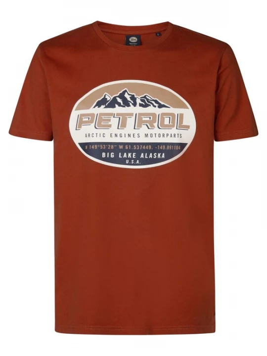 Foto van product Petrol Industries Shirt 'Kennicott' beige / nachtblauw / roestbruin / wit