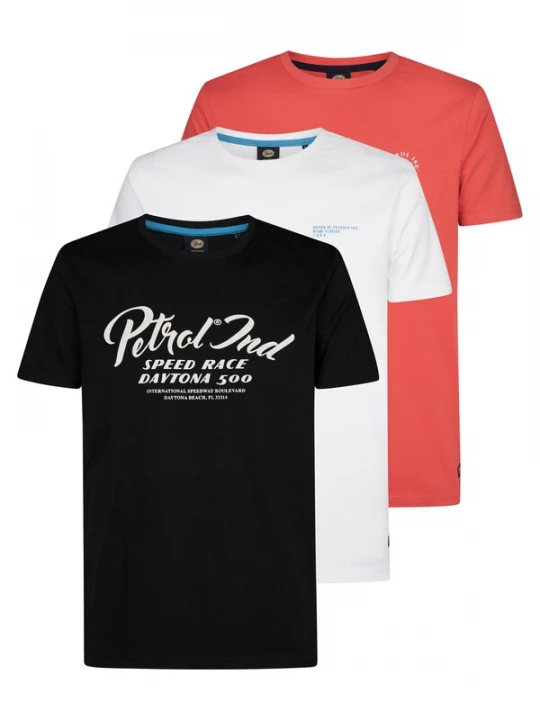 Foto van product Petrol Industries Shirt kreeft / zwart / wit