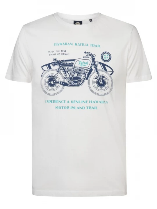 Foto van product Petrol Industries Shirt 'Lagoonize' marine / turquoise / wit