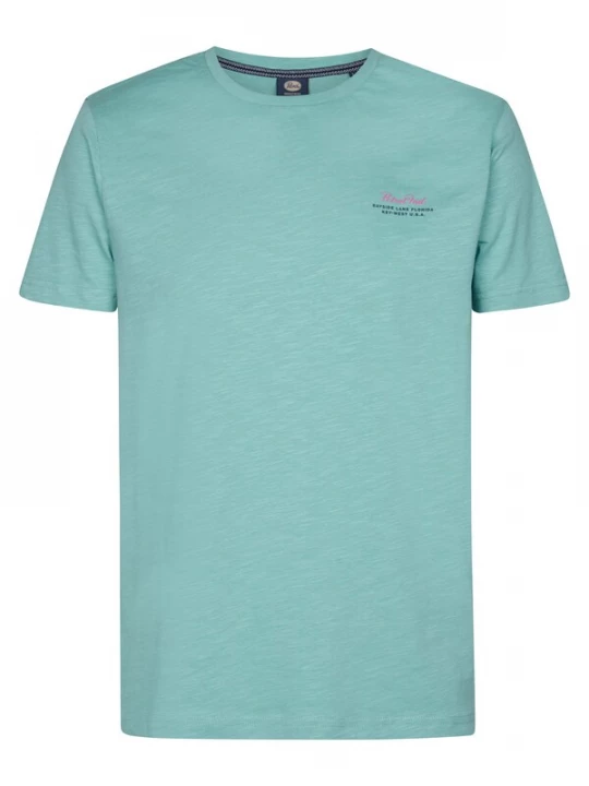 Foto van product Petrol Industries Shirt 'Lantana' mintgroen / rosa / zwart