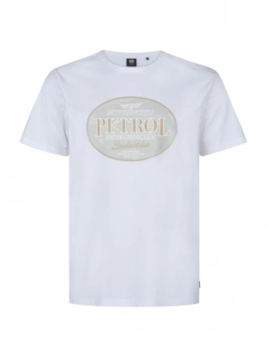Foto van product Petrol Industries Shirt lichtbruin / taupe / wit