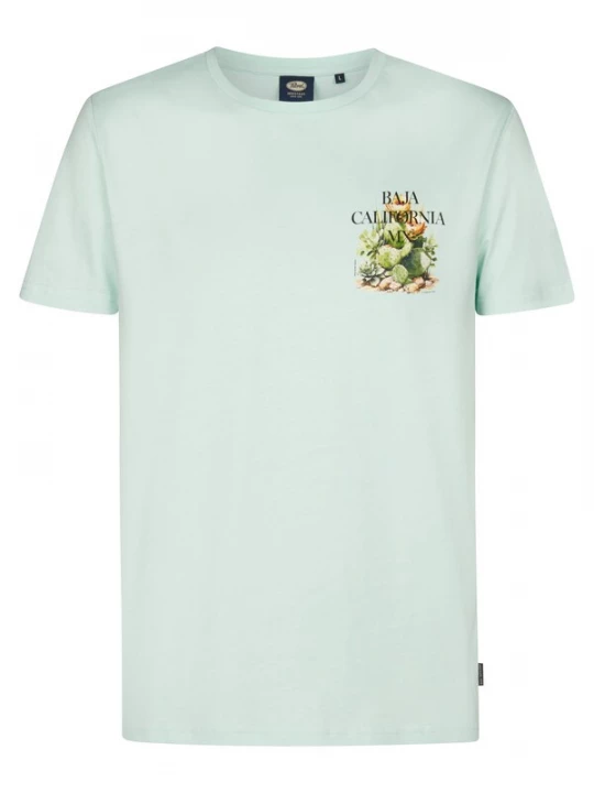 Foto van product Petrol Industries Shirt 'Magma' lichtbruin / groen / mintgroen