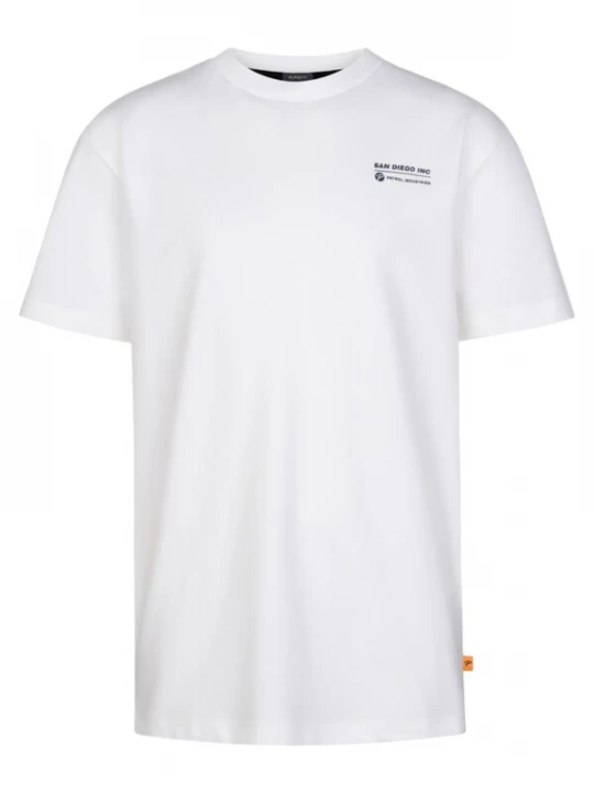 Foto van product Petrol Industries Shirt marine / lichtoranje / wit
