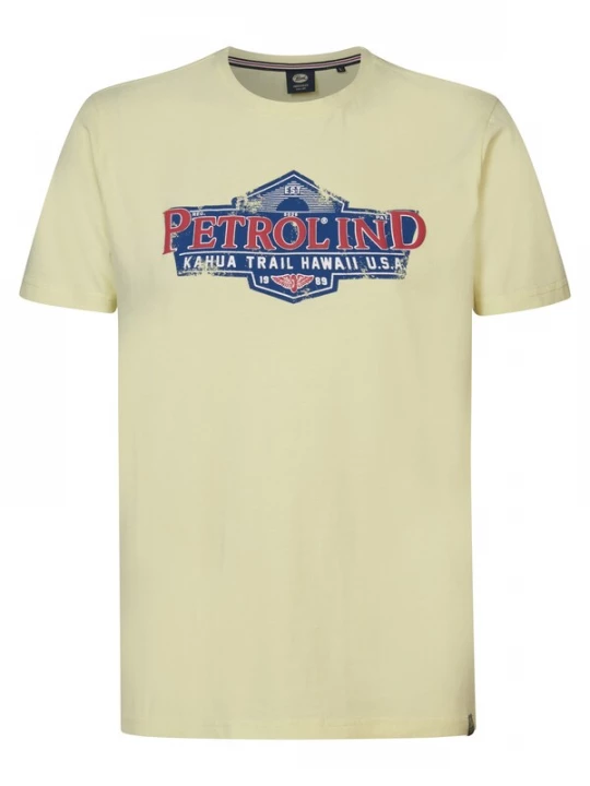 Foto van product Petrol Industries Shirt 'Mariner' donkerblauw / lichtgeel / rood / wit