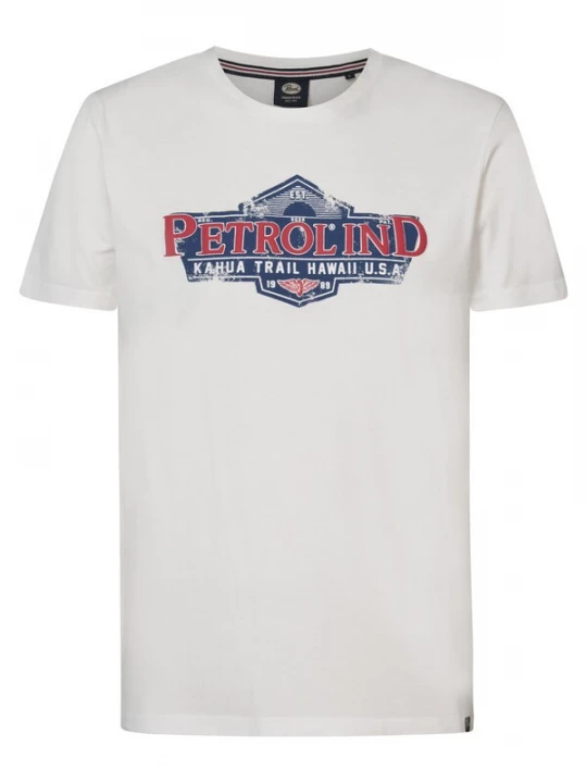 Foto van product Petrol Industries Shirt 'Mariner' donkerblauw / lichtrood / wit