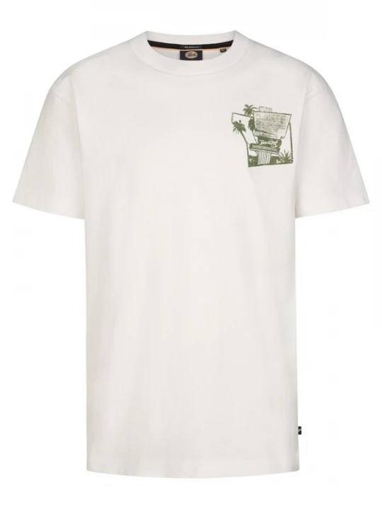 Foto van product Petrol Industries Shirt 'Mezcal' groen gemêleerd / offwhite
