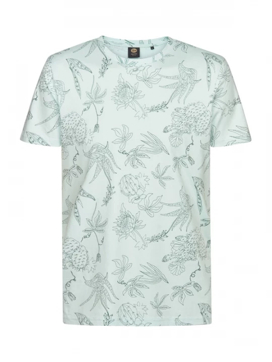 Foto van product Petrol Industries Shirt mintgroen / donkergroen