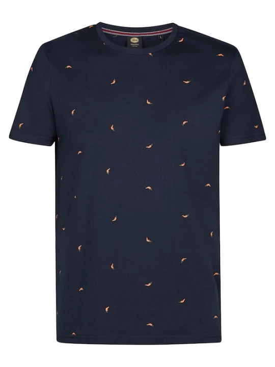 Foto van product Petrol Industries Shirt navy / donkergroen / oranje