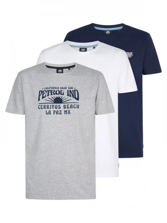Foto van product Petrol Industries Shirt navy / grijs / wit