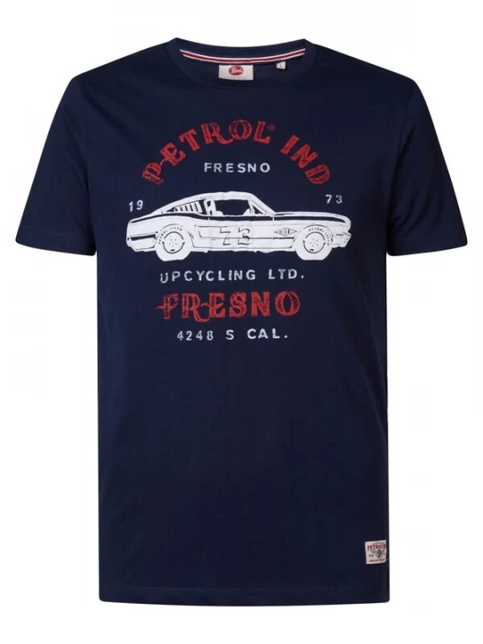 Foto van product Petrol Industries Shirt navy / rood / wit