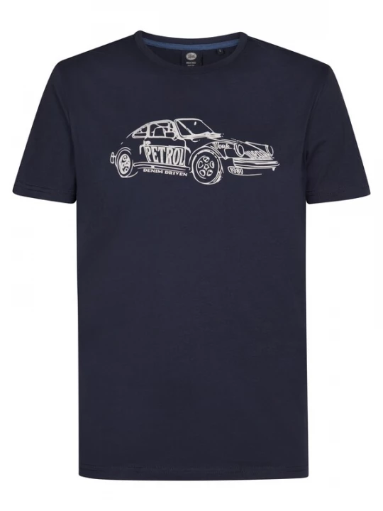Foto van product Petrol Industries Shirt navy / wit