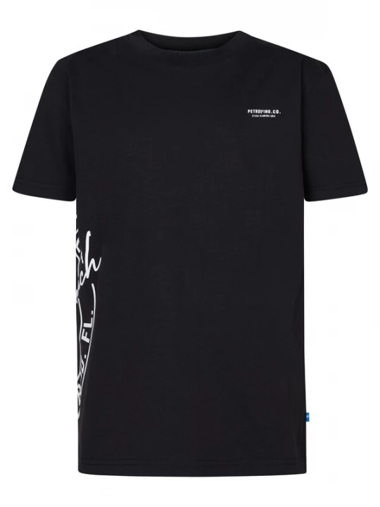 Foto van product Petrol Industries Shirt 'Oceangrove' zwart / wit
