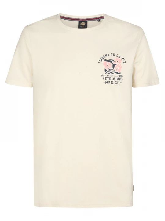Foto van product Petrol Industries Shirt 'Onix' beige / donkergrijs / pink